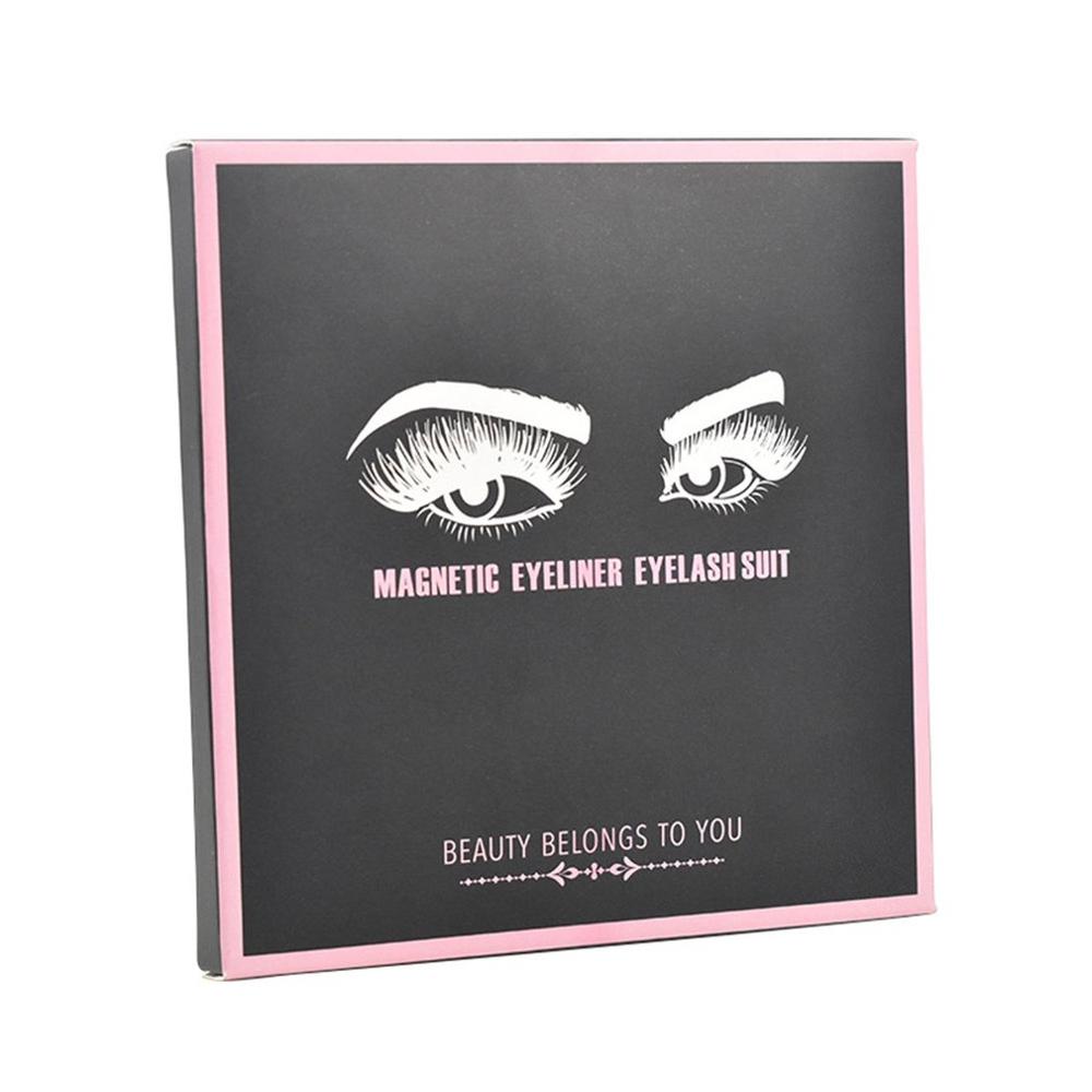 Eyelash Set (3 Pairs Of Magnetic Eyelashes + Eyeliner + Tweezers)
